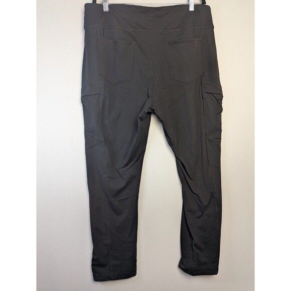 Duluth Trading Pants Women's Sz XL NoGA Namastash Slim Cargo Black Pull-On UPF - Picture 6 of 12